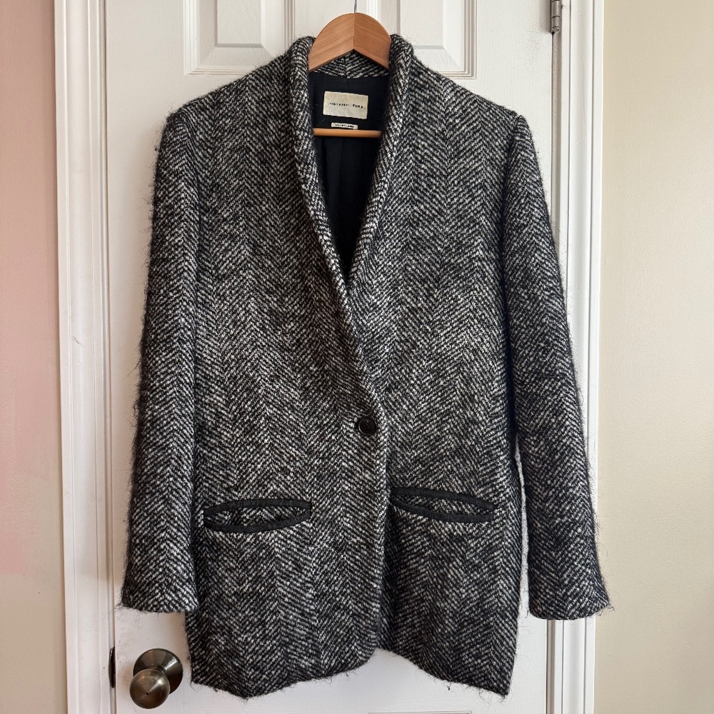 Isabel Marant Etoile Denver Tweed Coat